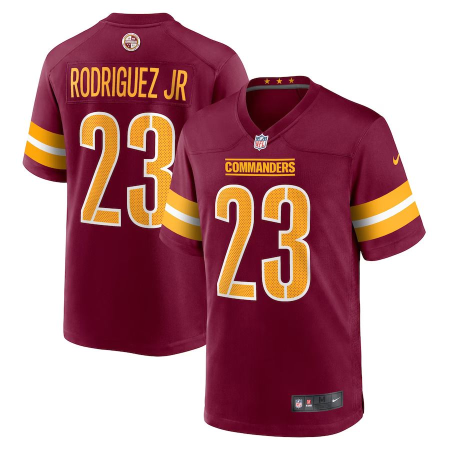 Men Washington Commanders #23 Chris Rodriguez Jr. Nike Burgundy Team Game NFL Jersey->washington commanders->NFL Jersey